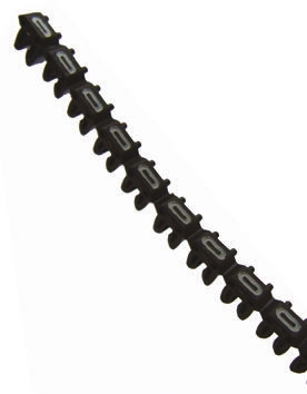 Legrand CAB 3 Clip On Cable Markers, Black, Pre-printed "0", 0.15 → 0.5mm Cable, 0 381 00