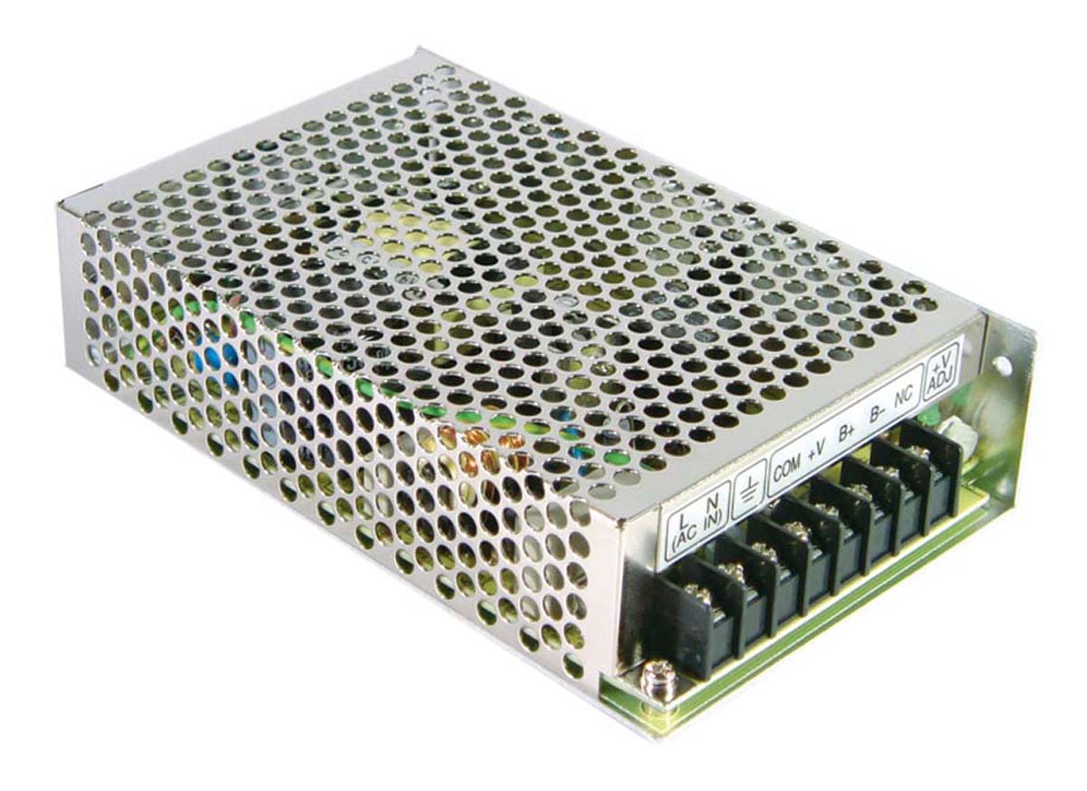 MEAN WELL Switching Power Supply, AD-55B, 26.5 V dc, 27.6 V dc, 1.8 A, 160mA, 53.9W, Dual Output, 124 → 370 V