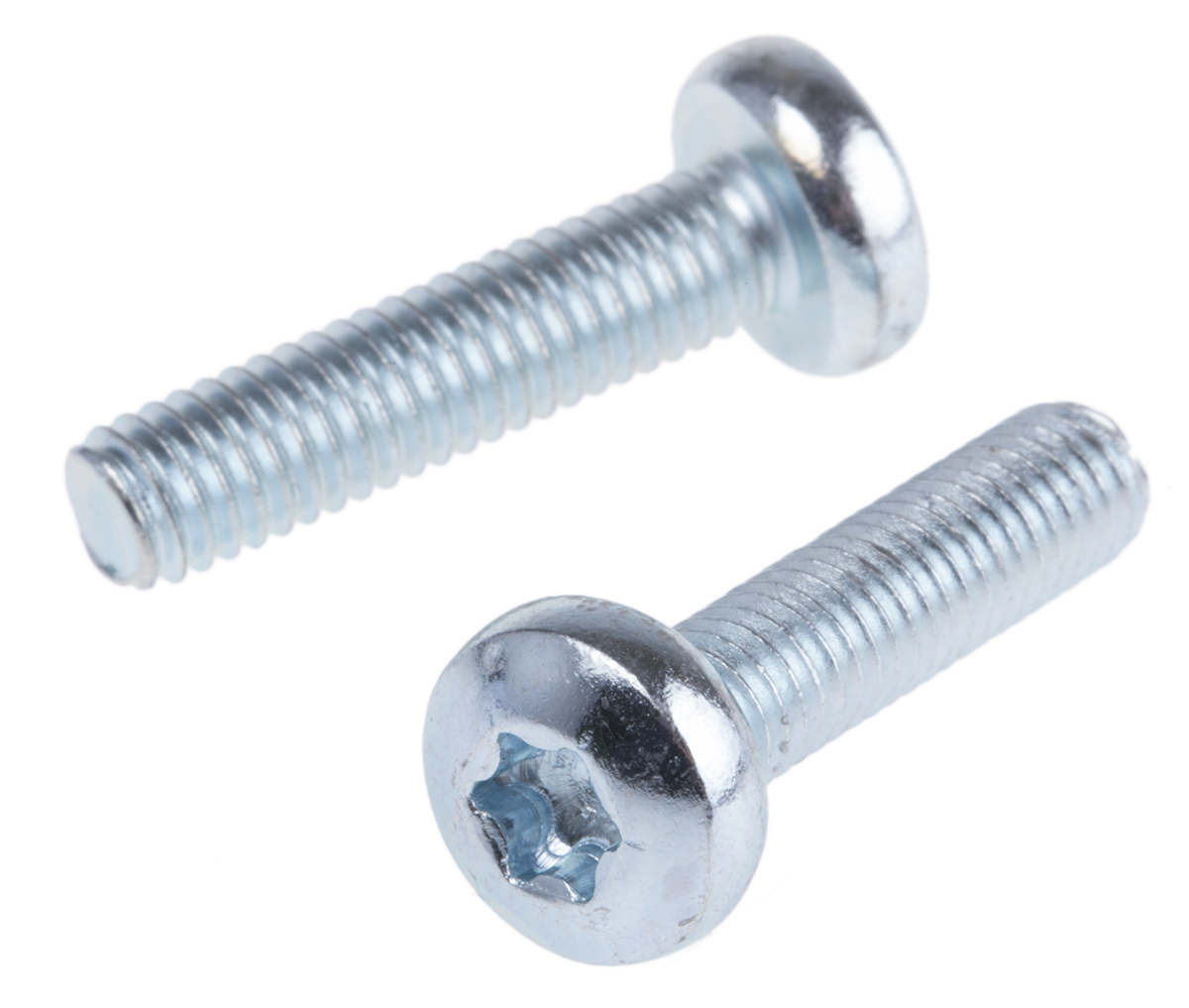 RS PRO Torx M6 Pan Steel Machine Screws x 25.0mm