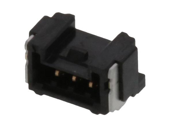 Molex 505567 Series Right Angle Surface PCB Header, 3 Contact(s), 1.25 mm Pitch, 1 Row, Shrouded