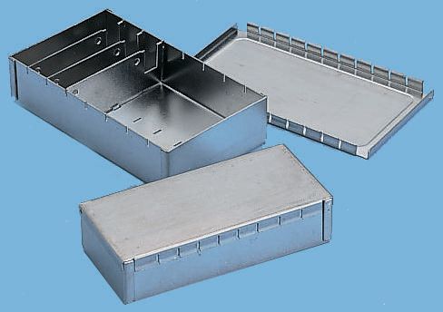 Teko Tin Plated Steel PCB Mounting Enclosure, 54 x 50 x 26mm