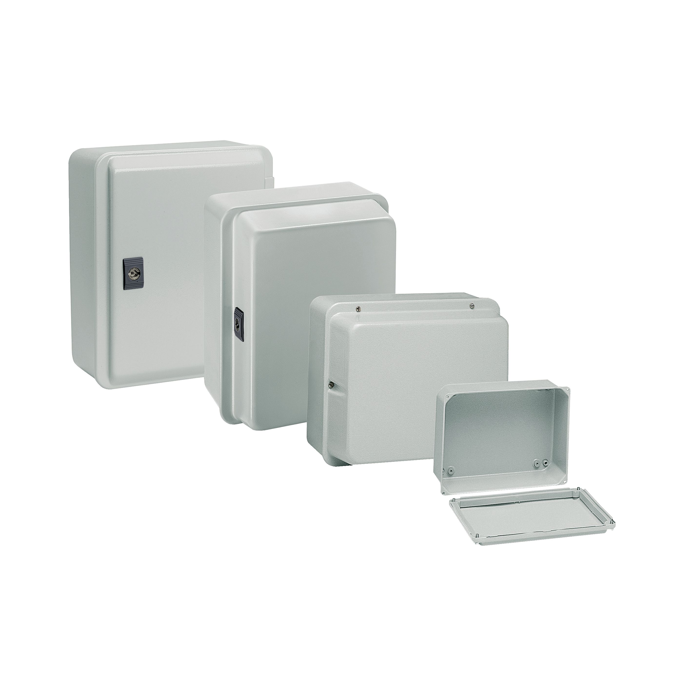 Schneider Electric PanelSeT SDB Series Steel Wall Box, IP55, 85 mm x 85 mm x 49mm