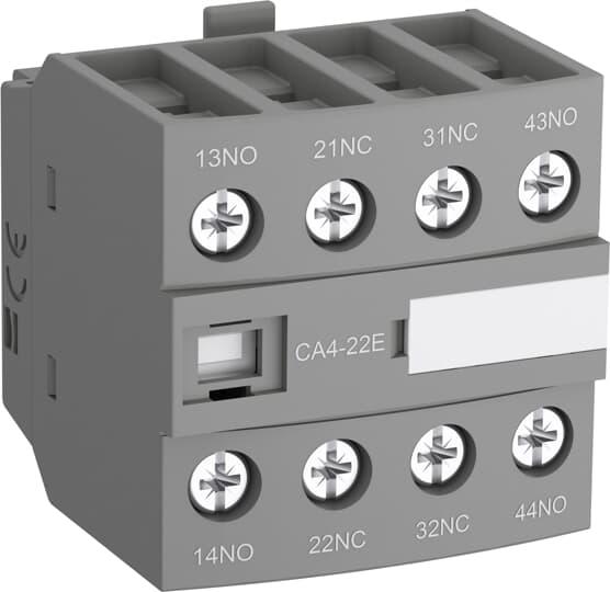 ABB Auxiliary Contact Block, 4 Contact, 1NC + 3NO, DIN