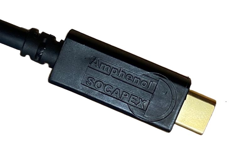 Amphenol Socapex , Male USB C to Male USB C, 1m