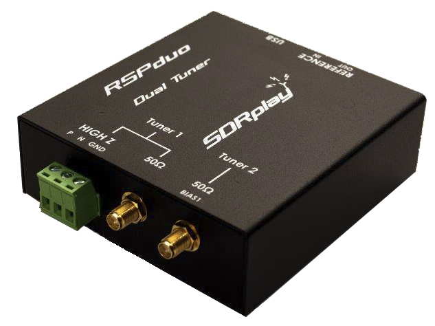 SDRplay RSPduo dual tuner 14-bit SDR Receiver for Also included, free of charge SDR multi-platform software 1 kHz