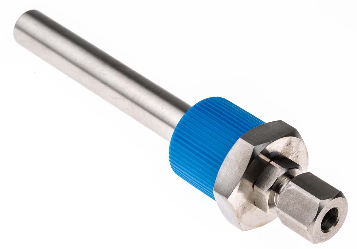 RS PRO 1/2 BSP Thermowell for Use with Temperature Probe, 6 mm, 11.1 (Pocket) mm Probe, RoHS Standard