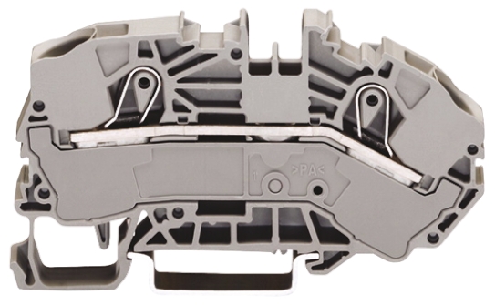 WAGO 2016-7601 TOPJOB S, 2016 Series Grey, 16mm², Single-Level, Push-In Cage Clamp Termination
