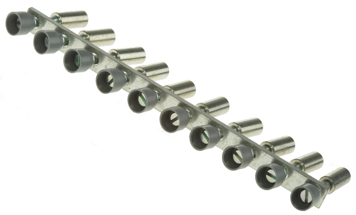 Entrelec BJMI Series Jumper Bar for Use with DIN Rail Terminal Blocks