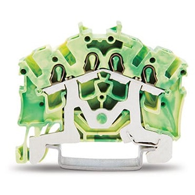 WAGO 2002-6407 TOPJOB S Series Green, Yellow, 2.5mm², 1-Level, Push In Termination, ATEX, CSA, IECEx