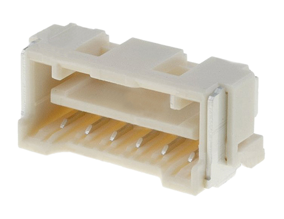 Molex CLIK-Mate Series Right Angle Surface Mount PCB Socket, 6-Contact, 1-Row, 2mm Pitch, Solder Termination