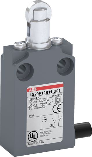 ABB Limit Switch, IP67, 600V ac Max, 10A Max