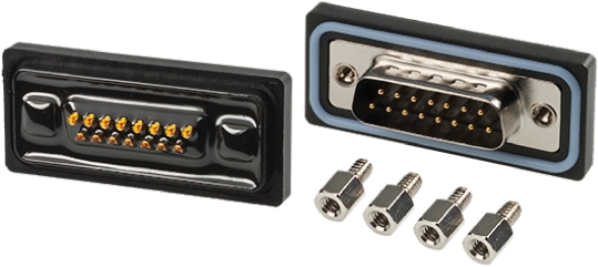Amphenol Industrial SDB 15 Way Panel Mount D-sub Connector Plug
