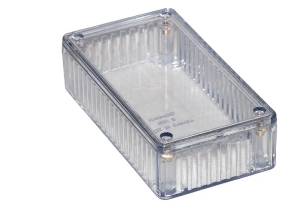 Hammond 1591T Series Clear Polycarbonate Enclosure, IP54, Clear Lid, 112 x 61 x 28mm