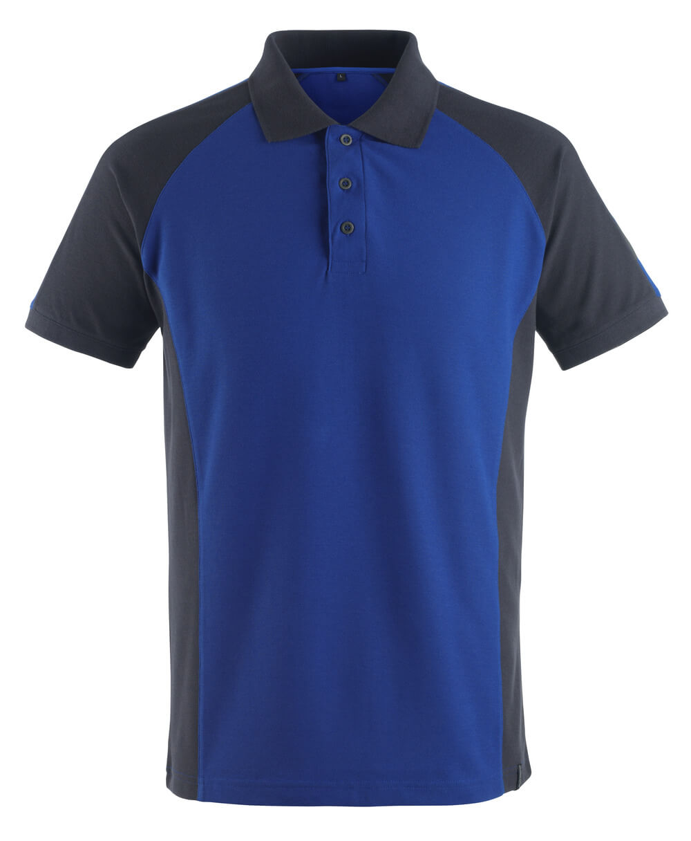 Mascot Workwear BOTTROP Blue Cotton, Polyester Polo Shirt, UK- M, EUR- M