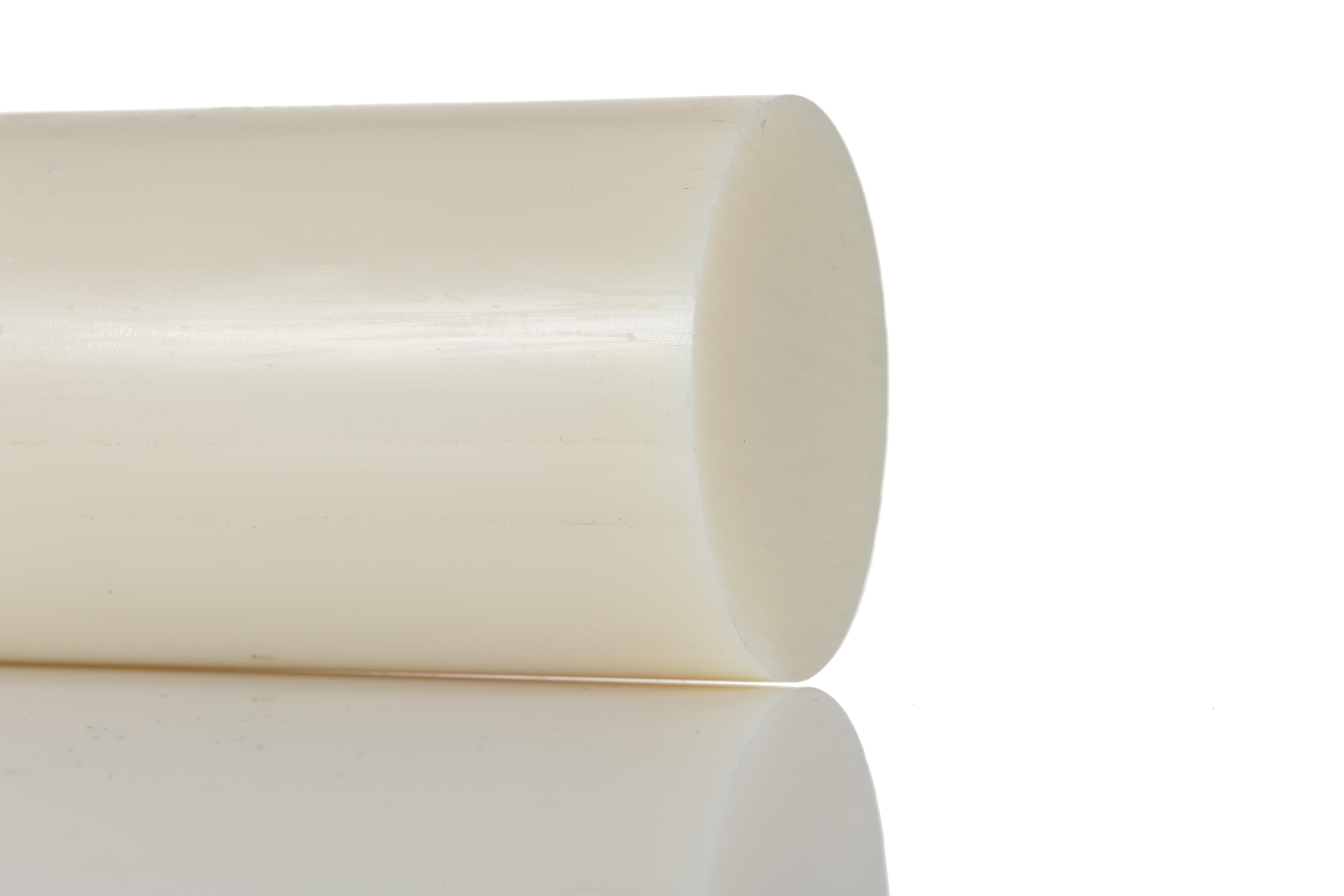 RS PRO Natural Nylon Rod, 500mm x 70mm Diameter