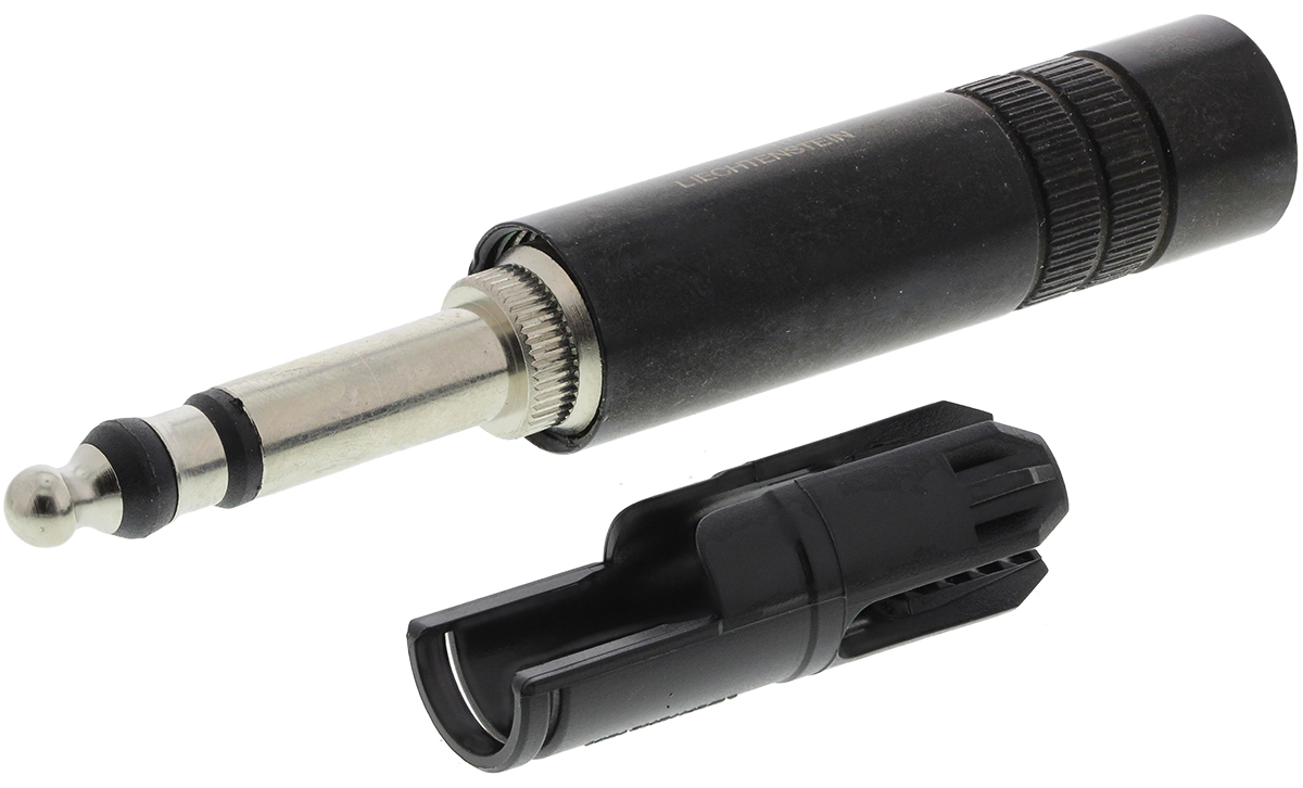 Neutrik Jack Connector 6.35 mm Cable Mount Stereo Plug, 3Pole
