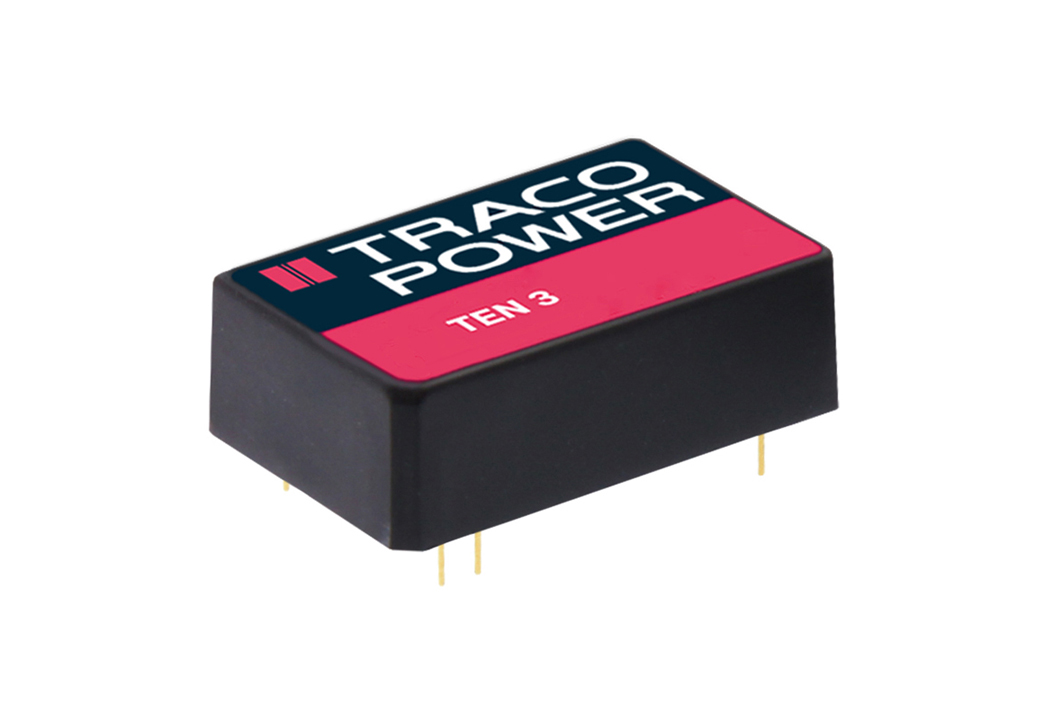 TRACOPOWER TEN 3 DC-DC Converter, ±15V dc/ ±100mA Output, 4.5 → 9 V dc Input, 3W, Through Hole, +85°C Max Temp