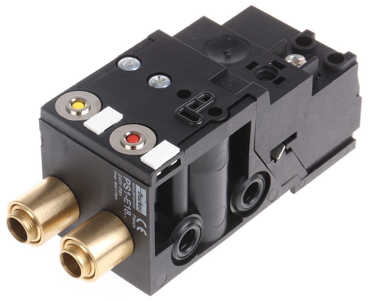 Parker 4/2 Pneumatic Solenoid Valve - Solenoid/Spring PS1 Series