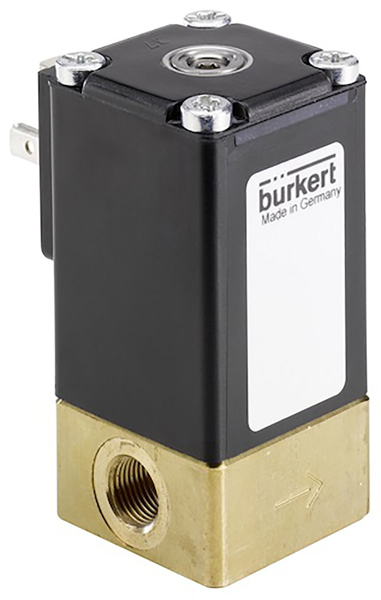 Burkert Proportional Solenoid Valve 239075, 2 Port, NC, 24 V dc 3.18 mm, 3.18 mm