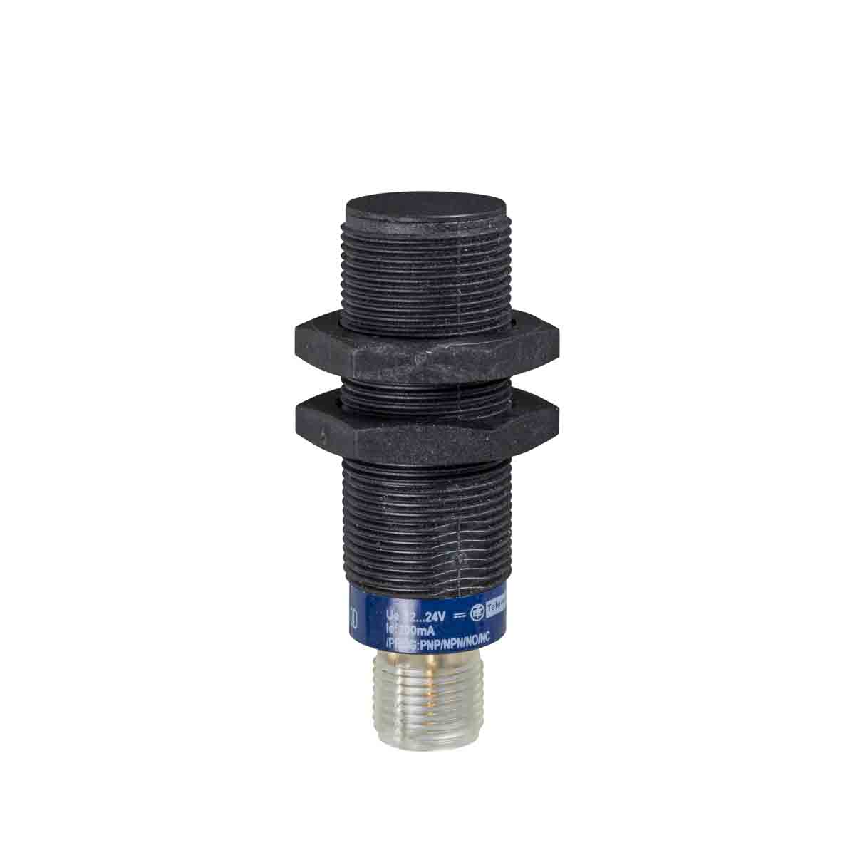 Telemecanique Sensors Inductive Threaded Barrel Proximity Sensor, M18, 8 mm Detection, PNP NC, 10 → 36 V dc, 12