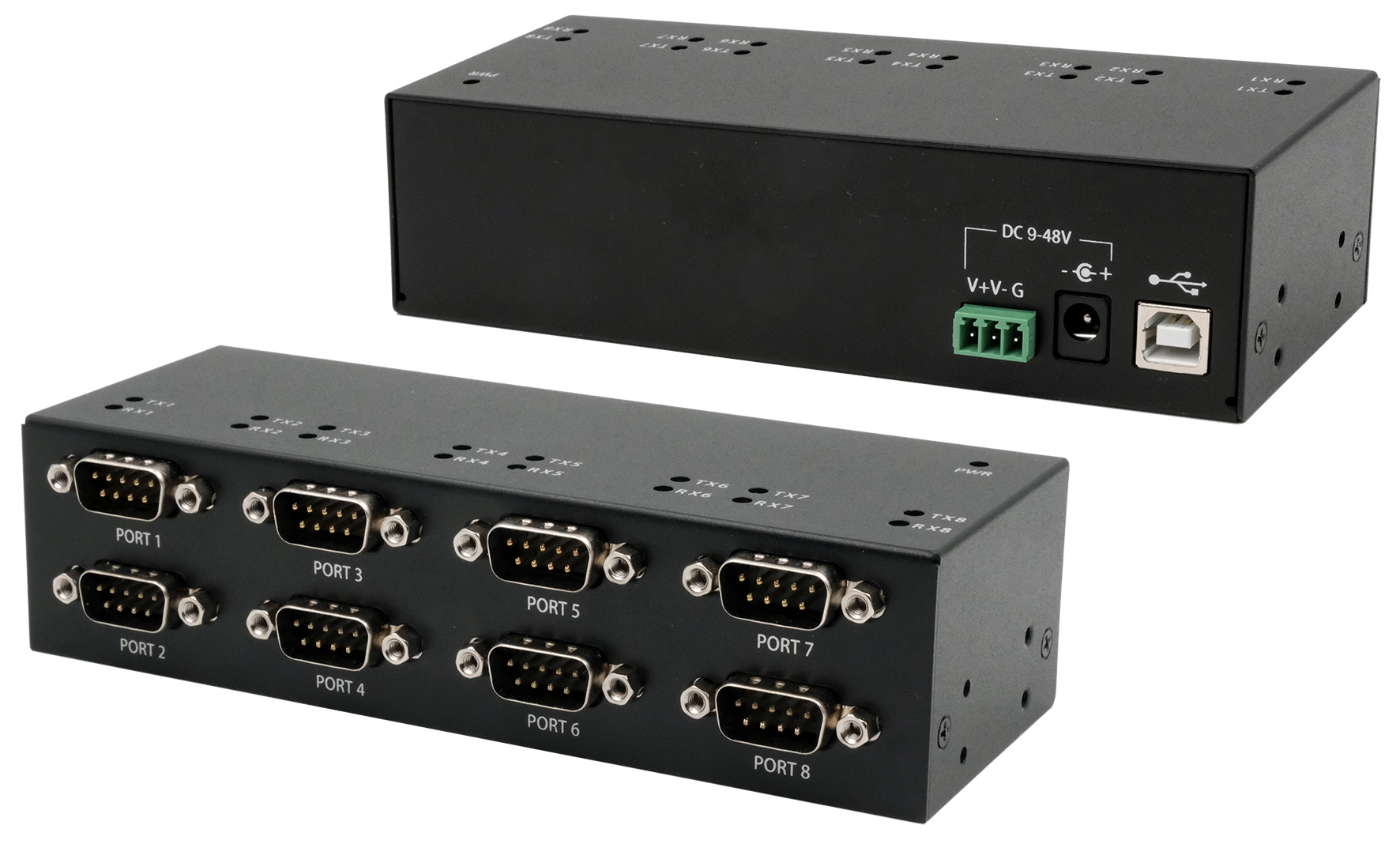 Exsys USB B Female Female to RS232 Male Male Interface Adapter