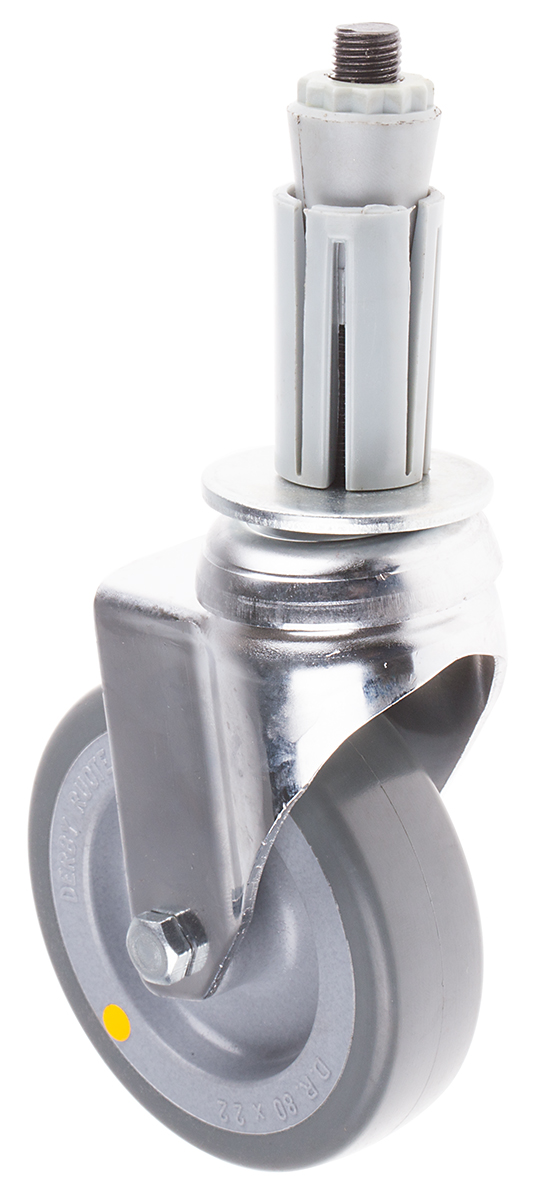 RS PRO Swivel Castor Wheel, 50kg Capacity, 80mm Wheel