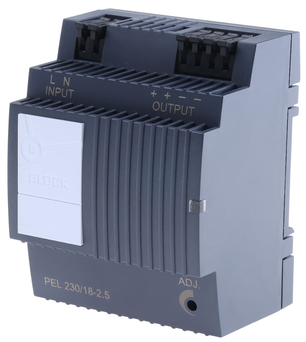 Block PEL 230 Switched Mode DIN Rail Power Supply, 85 → 264 V ac / 120 → 373V dc ac, dc Input, 18V dc dc
