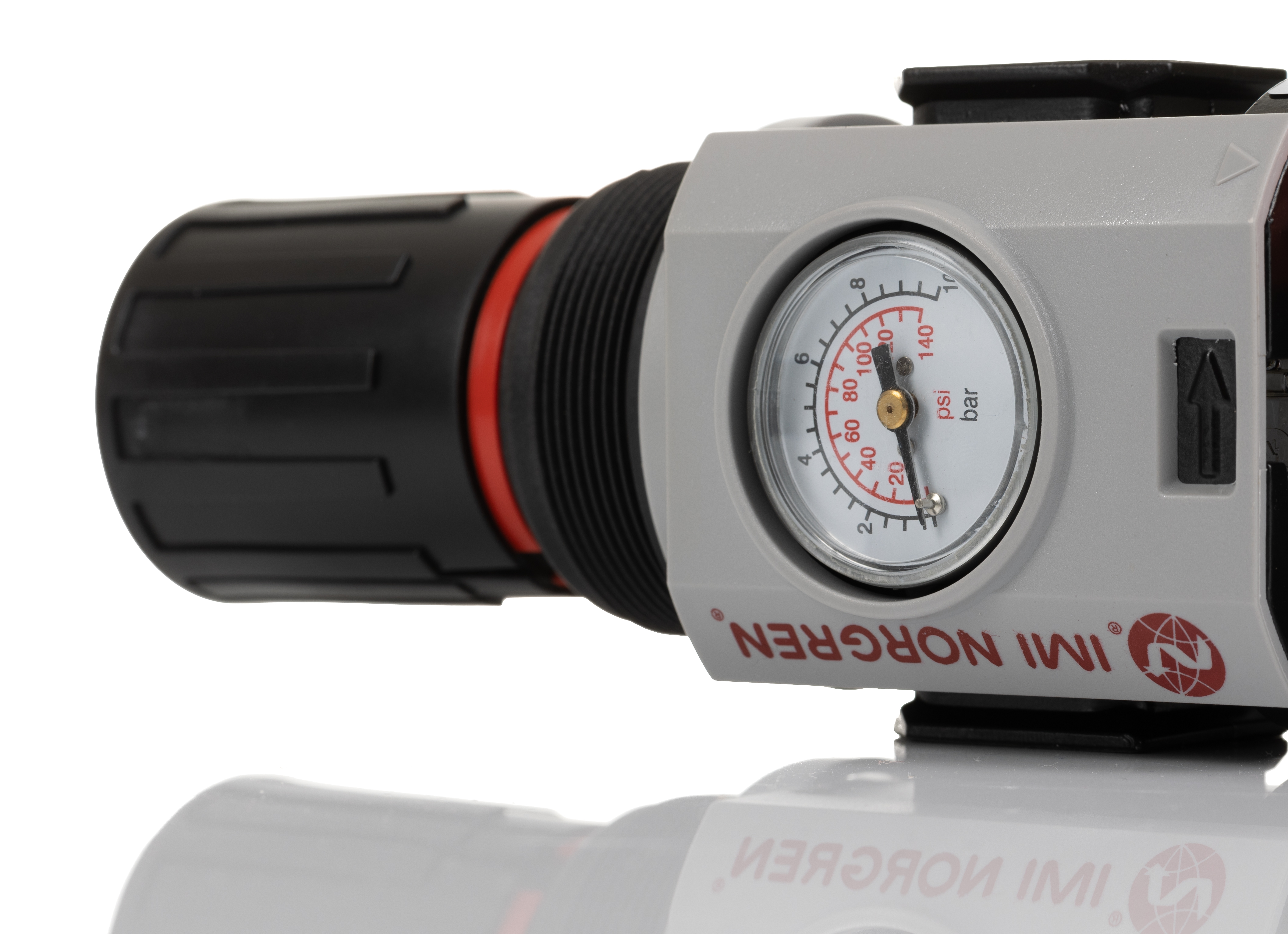 Norgren Excelon Plus Polycarbonate Filter Regulator, 40μm, G 3/8, Manual, 10 bar