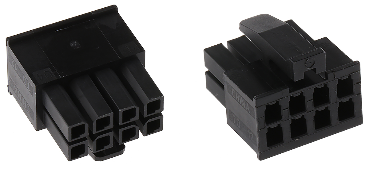 TE Connectivity, Micro MATE-N-LOK Female Connector Housing, 3mm Pitch, 8 Way, 2 Row