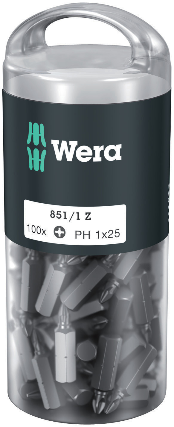 Wera Phillips Screwdriver Bit, PH2 Tip