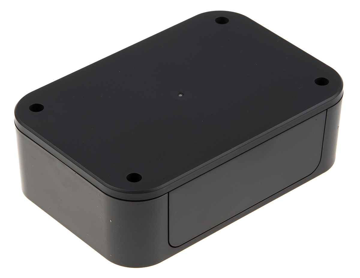 Takachi Electric Industrial PF Series Grey ABS Enclosure, IP40, Grey Lid, 67 x 100 x 22.5mm