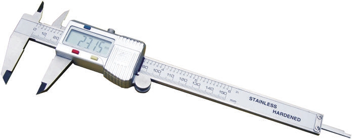 RS PRO 150mm, 6in Digital Caliper 0.01 mm Resolution, Imperial, Metric With UKAS Calibration