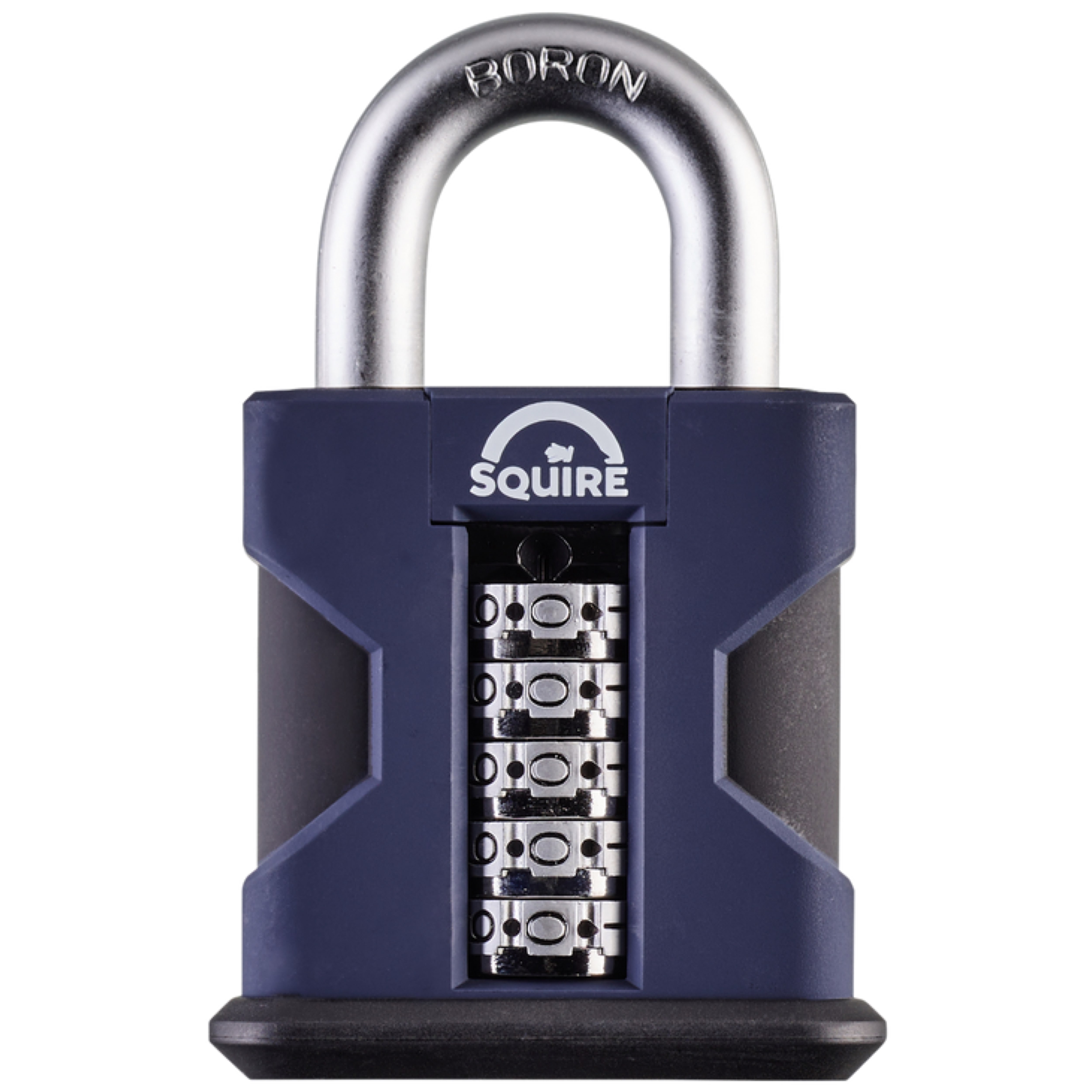 Squire Padlock Weatherproof Steel Padlock, 10mm Shackle, 55mm Body