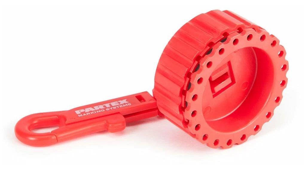 Partex Marking Systems MDH Cable Marker, Red, MDH2002