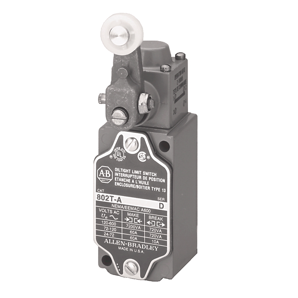 Allen Bradley Rotary Limit Switch, 1NO/1NC, IP54, SPDT, Metal Housing, 600V ac Max, 60A Max