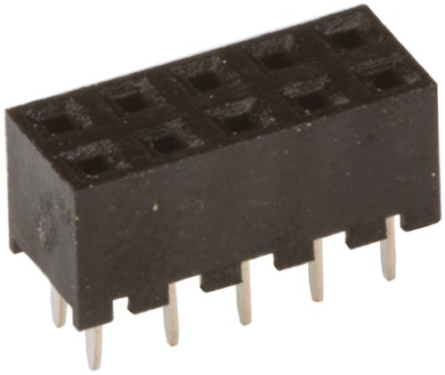Hirose A3C Series Straight Through Hole Mount PCB Socket, 10-Contact, 2-Row, 2mm Pitch, Solder Termination