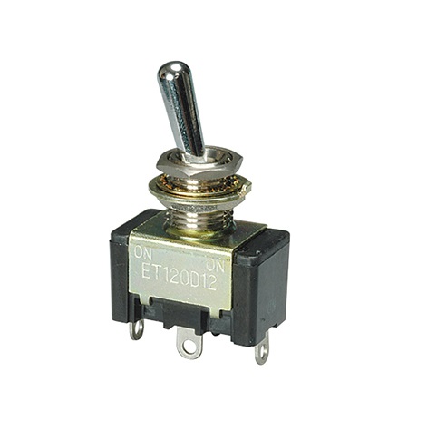Nidec Components Toggle Switch, PCB Mount, On-On, SPDT, Solder Terminal