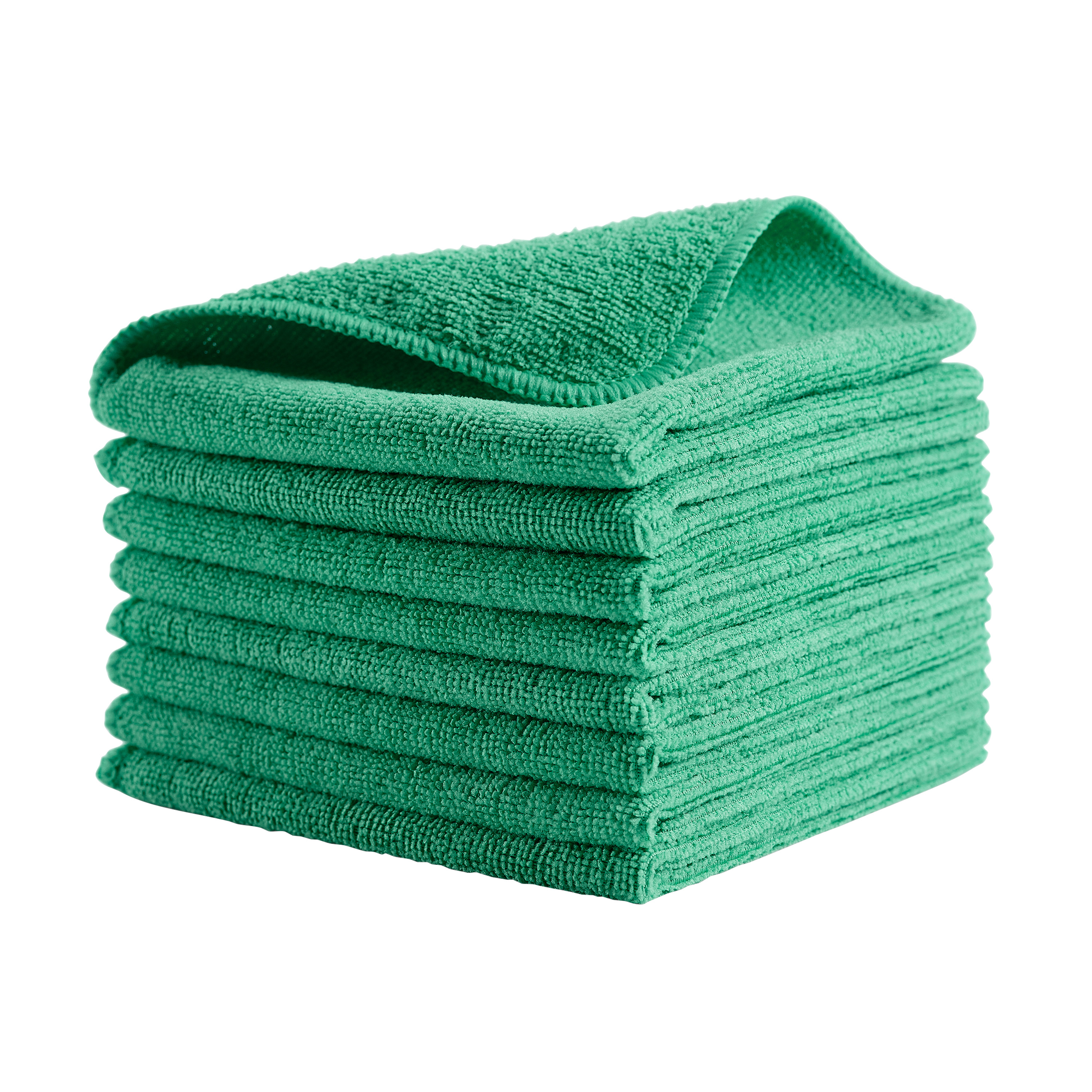 Rubbermaid Commercial Products HYGEN MF R-40 Cloth Green Microfibre Cloths for Wet/Dry, Case of 24