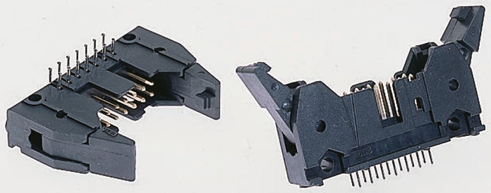 TE Connectivity AMP-LATCH Series Straight Through Hole PCB Header, 34 Contact(s), 2.54 mm Pitch, 2 Row, Shrouded