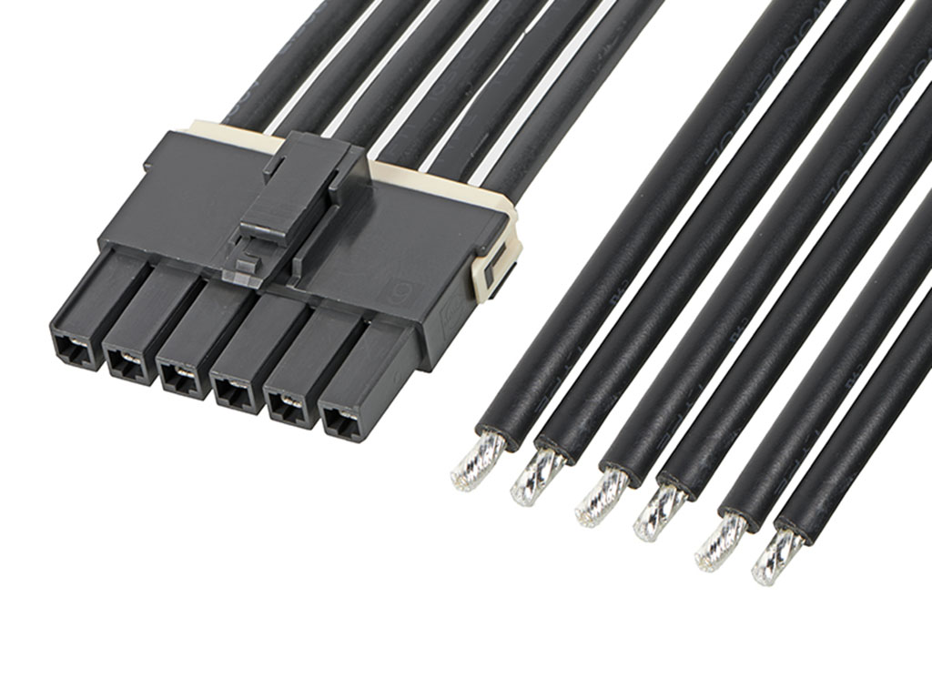 Molex 6 Way Female Mega-Fit Unterminated Wire to Board Cable, 150mm