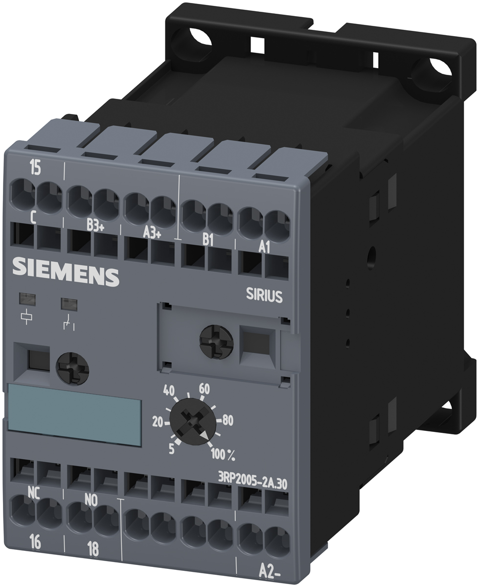 Siemens 3RP20 Series DIN Rail Mount Timer Relay, 24V ac/dc, 1-Contact, 0.05 s → 100h, SPDT
