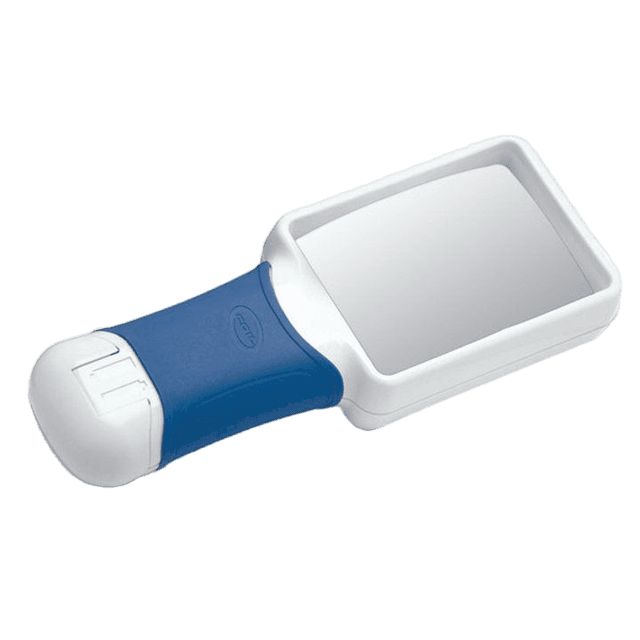 Coil Illuminated Handheld Magnifier, 3X x Magnification, 83 x 59mm Diameter