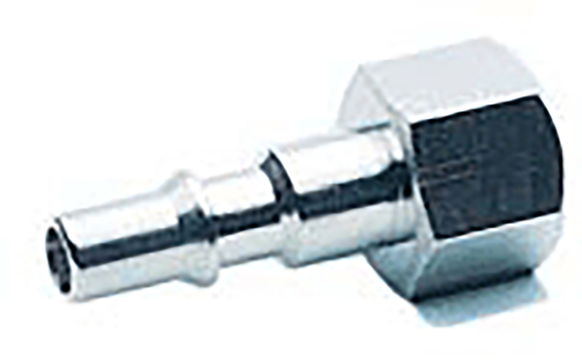 RS PRO Nickel Plated Brass Male Coupler Nipple, G 3/8 Female 3/8in Threaded