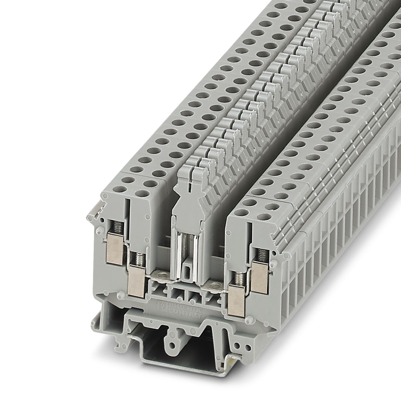 Phoenix Contact 2777072 UDK 4-T Series Grey, 4mm², 1-Level, Screw Termination
