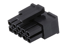 Molex Male Crimp Connector Housing, 3mm Pitch, 10 Way, 2 Row