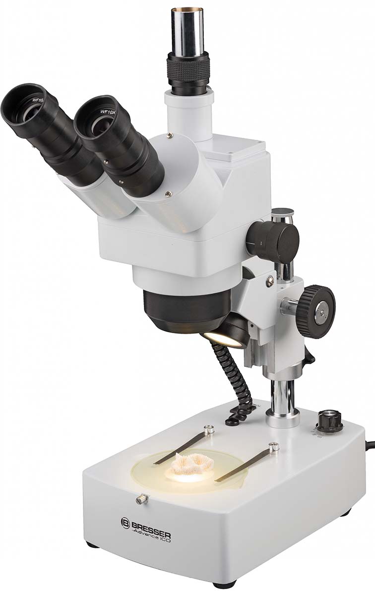 Bresser 58-04000 Trinocular Microscope, 10 → 160X Magnification