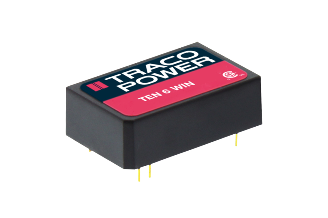 TRACOPOWER TEN 6WIN DC-DC Converter, ±5V dc/ ±500mA Output, 9 → 36 V dc Input, 6W, Through Hole, +85°C Max Temp