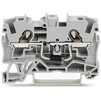 WAGO 2004-1211/1000-400 TOPJOB S Series Grey, 4mm², 1-Level, Push In Termination