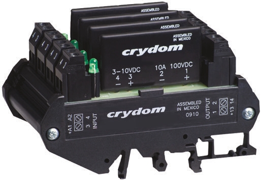 Sensata Crydom DRA4-CMX Series Solid State Interface Relay, 28 V Control, 8 A Load, DIN Rail Mount