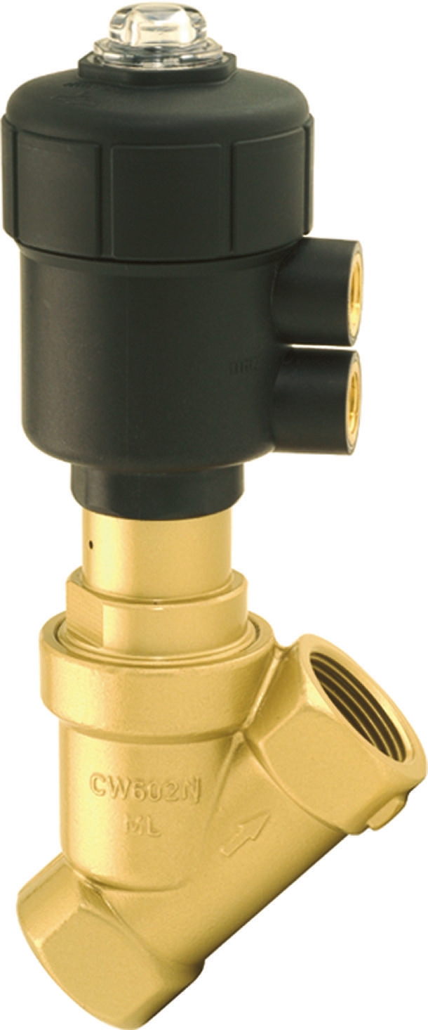 Buschjost Angle Seat type Pneumatic Actuated Valve, G 1/2in to NPT 1/2in, 16 bar